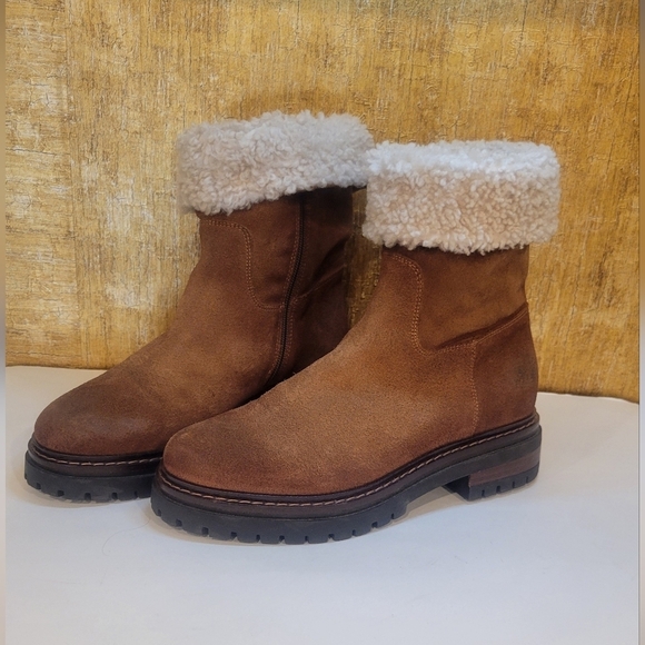 Shearling Cuff Ankle Boots Celtic & Co Women's Size 40 - Picture 6 of 11